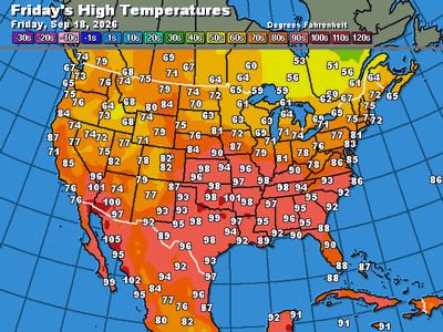 Today's Forecast Highs