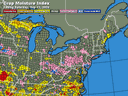Northeast Crop Moisture Index