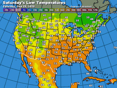 Tonight's Forecast Lows