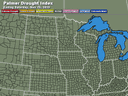 Northcentral Palmer Drought Index
