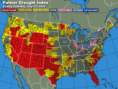 US Palmer Drought Index