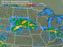 Northcentral 24 Hr Rainfall Estimate