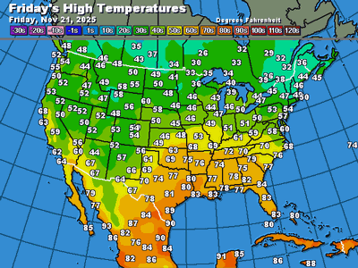 Today's Forecast Highs